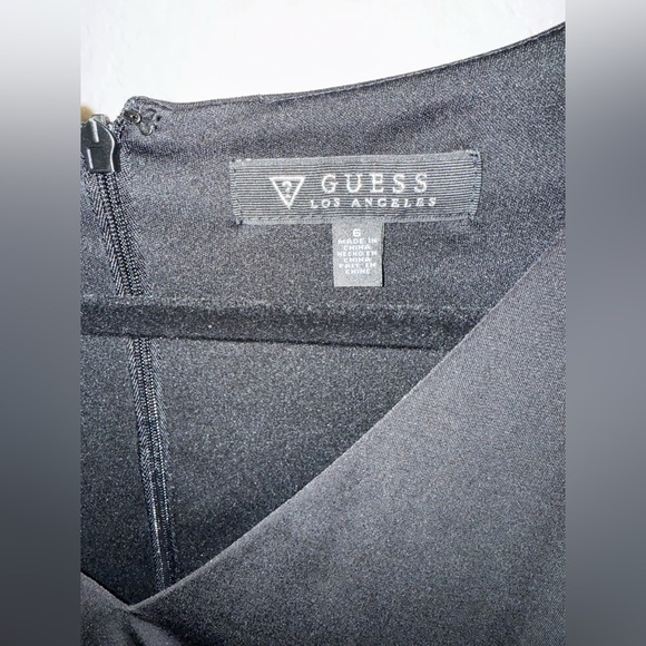 Guess Elegant Black Dress with Gold Accents - Picture 4 of 5